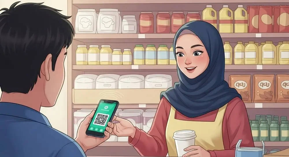 terintegrasi dengan sistem pembayaran digital