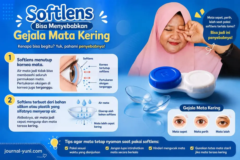 alasan softlens menyebabkan gejala mata kering