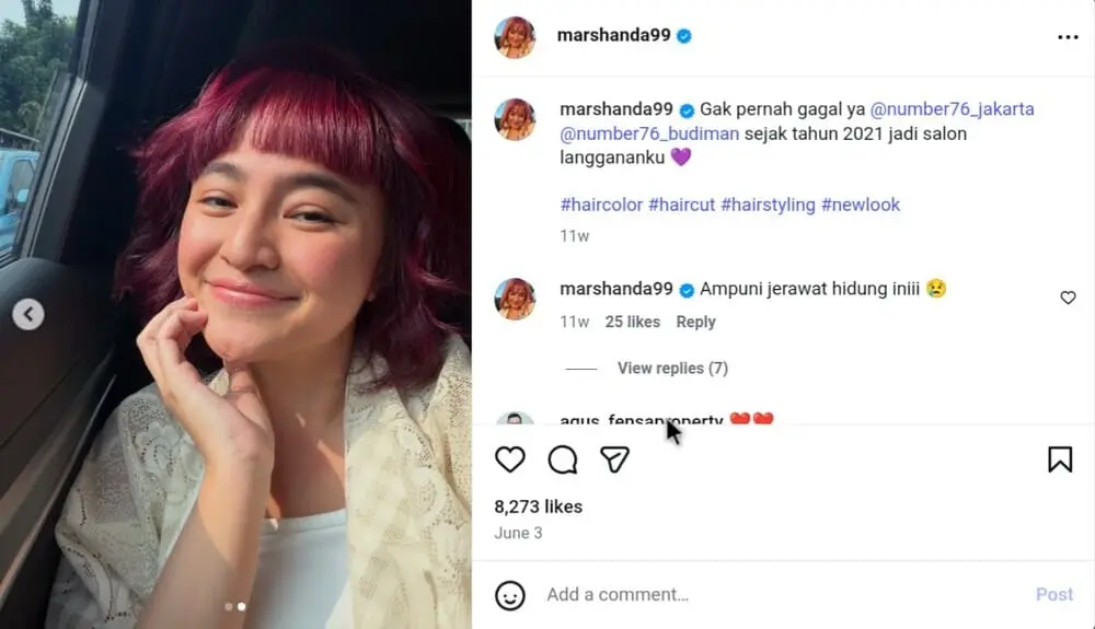 format menulis jurnal dari Marshanda