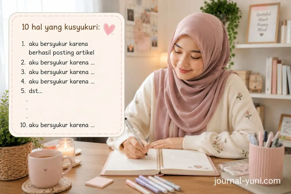 menulis 10 hal yang disyukuri
